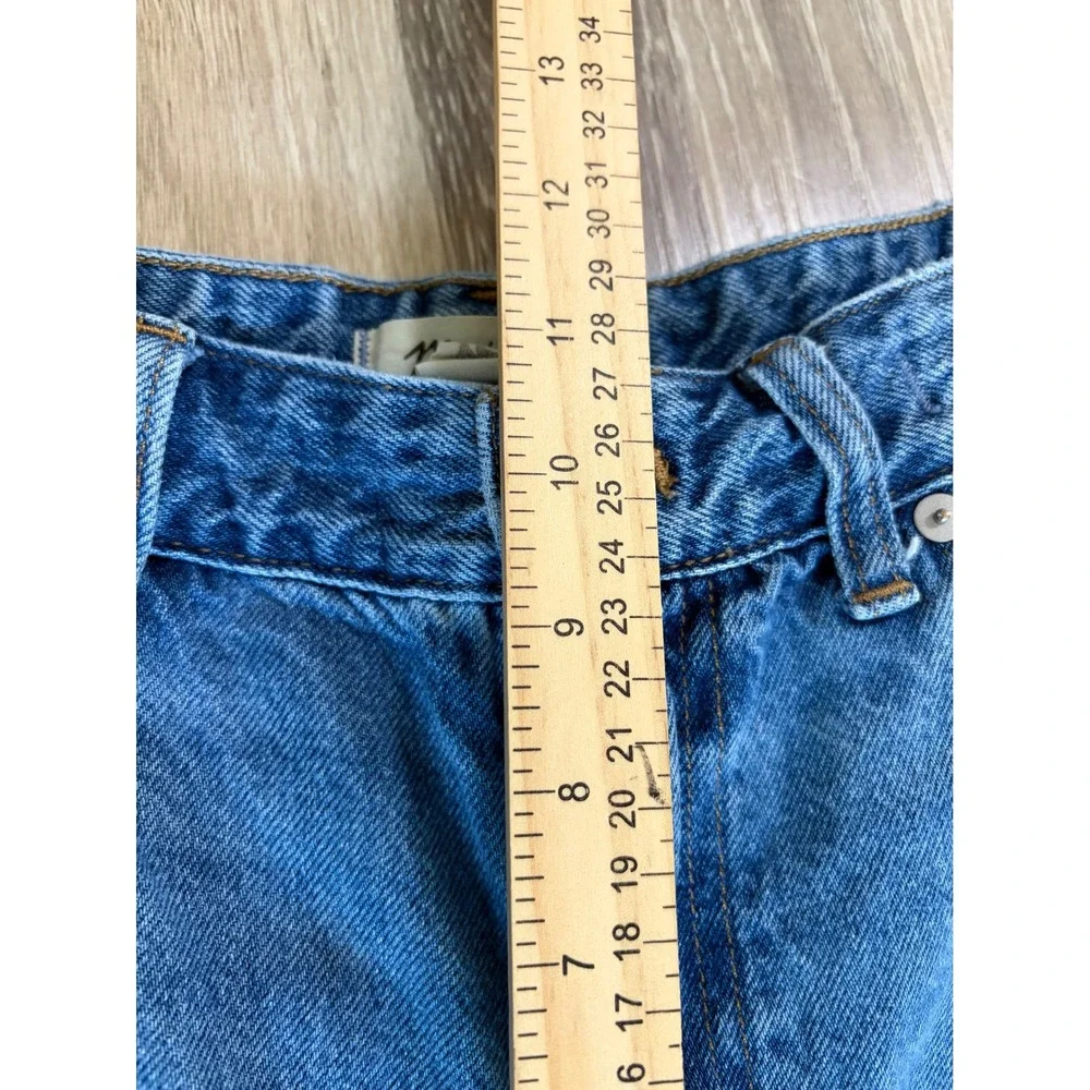 Madewell Jeans Curvy‎ Super Wide Leg High Rise Sz 31P (30x26) Baggy Medium Wash